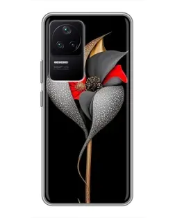 Чехол для Xiaomi POCO F4 (5G) с картинкой «Серебряный фантазийный цветок» Чехол для Xiaomi POCO F4 (5G) с картинкой «Серебряный фантазийный цветок»