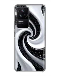 Чехол для Xiaomi POCO F4 (5G) с картинкой «Черно-белая спираль» Чехол для Xiaomi POCO F4 (5G) с картинкой «Черно-белая спираль»