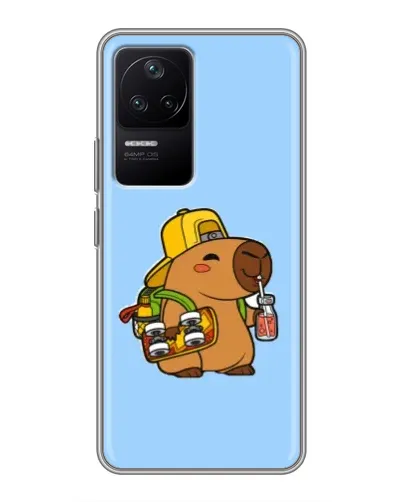 Чехол для Xiaomi POCO F4 (5G) с картинкой «Капибара на скейте» Чехол для Xiaomi POCO F4 (5G) с картинкой «Капибара на скейте»