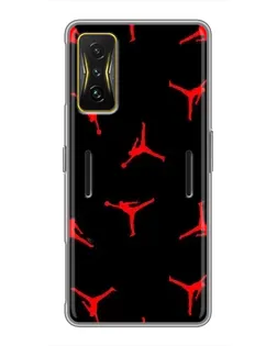 Чехол для Xiaomi POCO F4 GT с картинкой «Jordan Red Pattern» Чехол для Xiaomi POCO F4 GT с картинкой «Jordan Red Pattern»