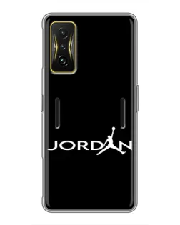Чохол для Xiaomi POCO F4 GT з картинкою «Jordan White Logo» Чохол для Xiaomi POCO F4 GT з картинкою «Jordan White Logo»