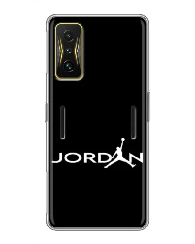 Чехол для Xiaomi POCO F4 GT с картинкой «Jordan White Logo»