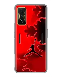 Чохол для Xiaomi POCO F4 GT з картинкою «Jordan Red Smoke» Чохол для Xiaomi POCO F4 GT з картинкою «Jordan Red Smoke»