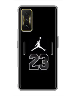 Чохол для Xiaomi POCO F4 GT з картинкою «Jordan Flight 23» Чохол для Xiaomi POCO F4 GT з картинкою «Jordan Flight 23»