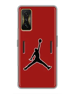 Чохол для Xiaomi POCO F4 GT з картинкою «Jordan Red Back» Чохол для Xiaomi POCO F4 GT з картинкою «Jordan Red Back»