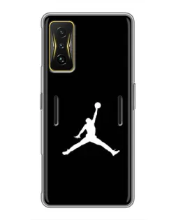 Чохол для Xiaomi POCO F4 GT з картинкою «Jordan Silhouette» Чохол для Xiaomi POCO F4 GT з картинкою «Jordan Silhouette»
