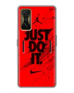 Чохол для Xiaomi POCO F4 GT з картинкою «Nike Just Do It» Чохол для Xiaomi POCO F4 GT з картинкою «Nike Just Do It»