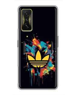 Чехол для Xiaomi POCO F4 GT с картинкой «Adidas Splash» Чехол для Xiaomi POCO F4 GT с картинкой «Adidas Splash»