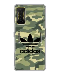 Чехол для Xiaomi POCO F4 GT с картинкой «Милитари стиль Adidas» Чехол для Xiaomi POCO F4 GT с картинкой «Милитари стиль Adidas»