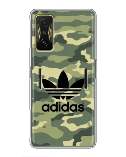 Чехол для Xiaomi POCO F4 GT с картинкой «Милитари стиль Adidas» Чехол для Xiaomi POCO F4 GT с картинкой «Милитари стиль Adidas»