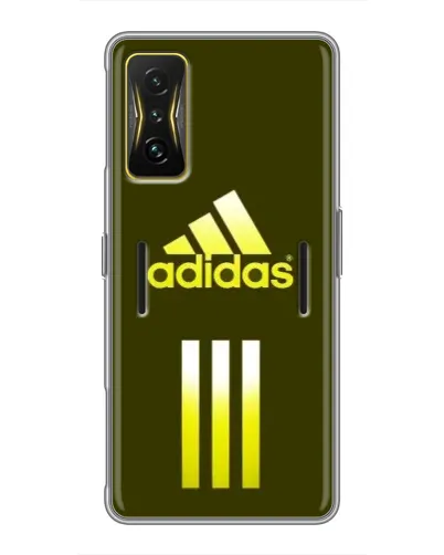 Чехол для Xiaomi POCO F4 GT с картинкой «Оливковый градиент Adidas» Чехол для Xiaomi POCO F4 GT с картинкой «Оливковый градиент Adidas»