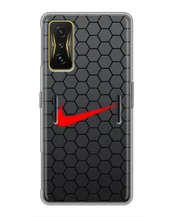 Чехол для Xiaomi POCO F4 GT с картинкой «Nike — карбоновая сетка» Чехол для Xiaomi POCO F4 GT с картинкой «Nike — карбоновая сетка»