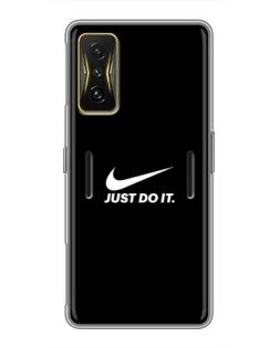Чехол для Xiaomi POCO F4 GT с картинкой «Минимализм от Nike» Чехол для Xiaomi POCO F4 GT с картинкой «Минимализм от Nike»