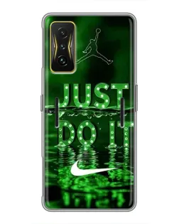 Чехол для Xiaomi POCO F4 GT с картинкой «Зеленый неоновый Nike» Чехол для Xiaomi POCO F4 GT с картинкой «Зеленый неоновый Nike»