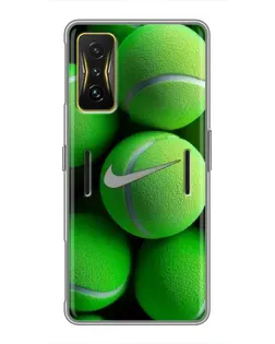 Чехол для Xiaomi POCO F4 GT с картинкой «Теннисные мячи Найк» Чехол для Xiaomi POCO F4 GT с картинкой «Теннисные мячи Найк»