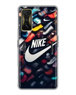 Чехол для Xiaomi POCO F4 GT с картинкой «Коллекция кроссовок Nike» Чехол для Xiaomi POCO F4 GT с картинкой «Коллекция кроссовок Nike»