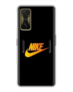 Чехол для Xiaomi POCO F4 GT с картинкой «Золотой логотип Nike» Чехол для Xiaomi POCO F4 GT с картинкой «Золотой логотип Nike»