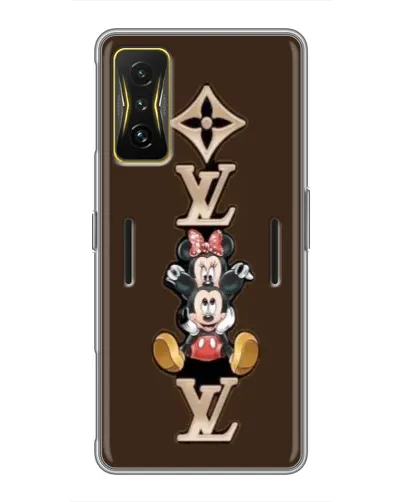 Чехол для Xiaomi POCO F4 GT с картинкой «LV и Микки Маус»