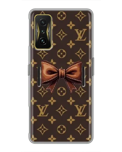 Чехол для Xiaomi POCO F4 GT с картинкой «LV с бантом»