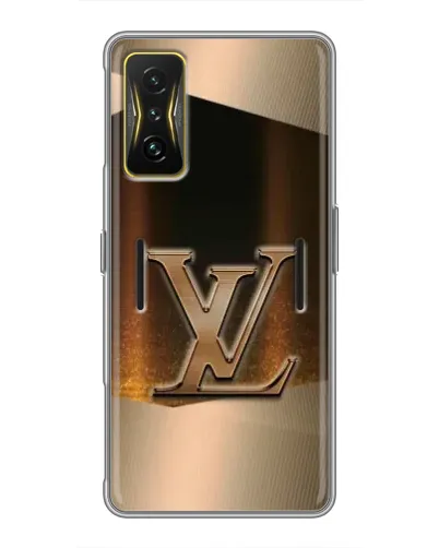 Чехол для Xiaomi POCO F4 GT с картинкой «LV — золотое сияние»