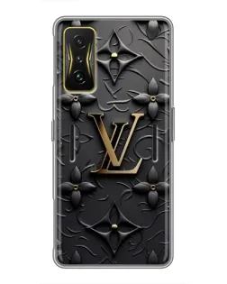 Чехол для Xiaomi POCO F4 GT с картинкой «Кожаная текстура LV»