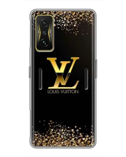 Чехол для Xiaomi POCO F4 GT с картинкой «LV — золотые искры»
