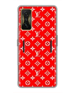 Чехол для Xiaomi POCO F4 GT с картинкой «Яркий паттерн LV»
