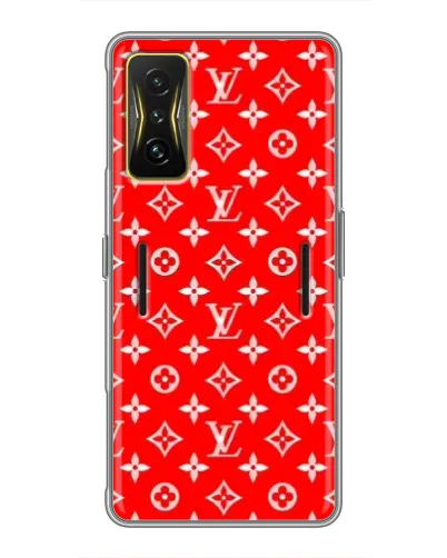 Чехол для Xiaomi POCO F4 GT с картинкой «Яркий паттерн LV»