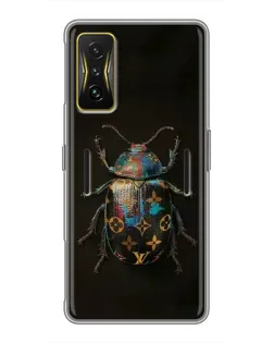 Чехол для Xiaomi POCO F4 GT с картинкой «LV — мраморный принт»