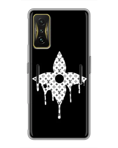 Чехол для Xiaomi POCO F4 GT с картинкой «Цветочная монограмма»