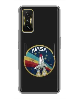 Чехол для Xiaomi POCO F4 GT с картинкой «NASA — эмблема миссии» Чехол для Xiaomi POCO F4 GT с картинкой «NASA — эмблема миссии»