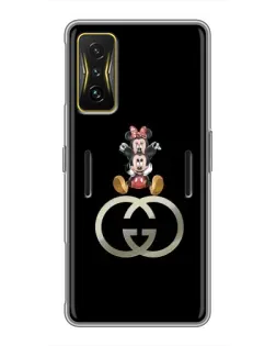 Чехол для Xiaomi POCO F4 GT с картинкой «Минни Маус на лого» Чехол для Xiaomi POCO F4 GT с картинкой «Минни Маус на лого»