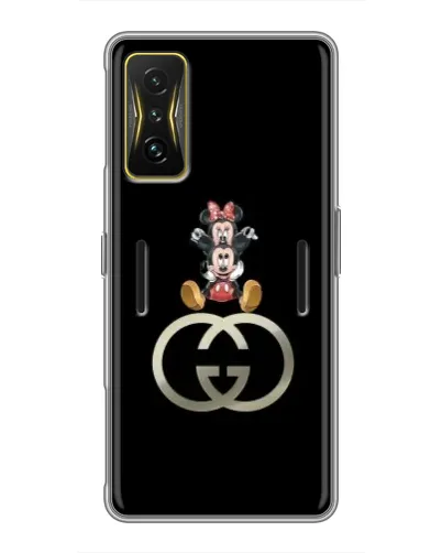 Чехол для Xiaomi POCO F4 GT с картинкой «Минни Маус на лого» Чехол для Xiaomi POCO F4 GT с картинкой «Минни Маус на лого»