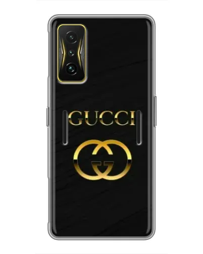 Чехол для Xiaomi POCO F4 GT с картинкой «Золотой логотип Gucci» Чехол для Xiaomi POCO F4 GT с картинкой «Золотой логотип Gucci»