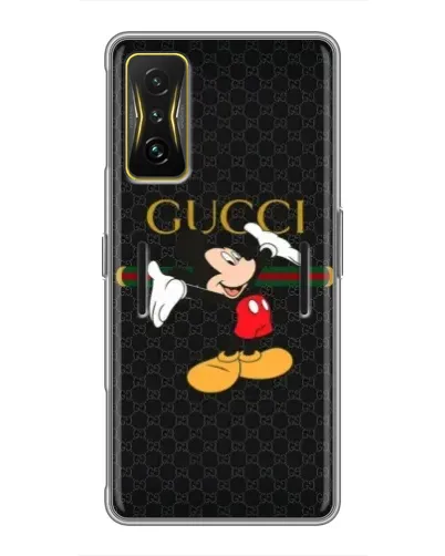 Чехол для Xiaomi POCO F4 GT с картинкой «Микки Маус Gucci» Чехол для Xiaomi POCO F4 GT с картинкой «Микки Маус Gucci»