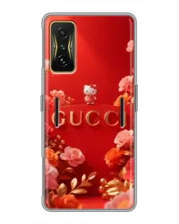 Чехол для Xiaomi POCO F4 GT с картинкой «Gucci — золотой сад» Чехол для Xiaomi POCO F4 GT с картинкой «Gucci — золотой сад»