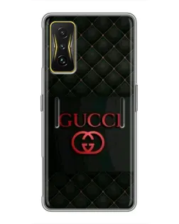 Чехол для Xiaomi POCO F4 GT с картинкой «Gucci — стеганый черный» Чехол для Xiaomi POCO F4 GT с картинкой «Gucci — стеганый черный»