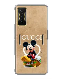 Чехол для Xiaomi POCO F4 GT с картинкой «Микки Маус Gucci — крафт» Чехол для Xiaomi POCO F4 GT с картинкой «Микки Маус Gucci — крафт»