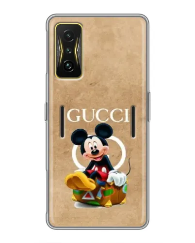 Чехол для Xiaomi POCO F4 GT с картинкой «Микки Маус Gucci — крафт» Чехол для Xiaomi POCO F4 GT с картинкой «Микки Маус Gucci — крафт»