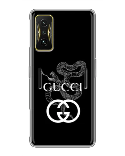 Чехол для Xiaomi POCO F4 GT с картинкой «Gucci — серебряная змея» Чехол для Xiaomi POCO F4 GT с картинкой «Gucci — серебряная змея»