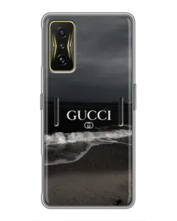 Чехол для Xiaomi POCO F4 GT с картинкой «Gucci — морской прибой» Чехол для Xiaomi POCO F4 GT с картинкой «Gucci — морской прибой»