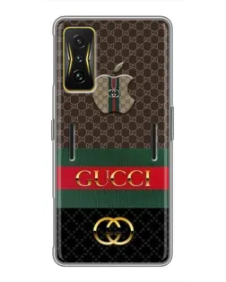 Чехол для Xiaomi POCO F4 GT с картинкой «Gucci — брендированный десерт» Чехол для Xiaomi POCO F4 GT с картинкой «Gucci — брендированный десерт»