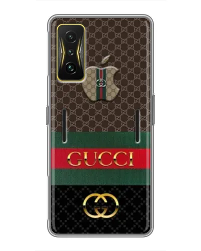 Чехол для Xiaomi POCO F4 GT с картинкой «Gucci — брендированный десерт» Чехол для Xiaomi POCO F4 GT с картинкой «Gucci — брендированный десерт»