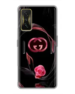 Чехол для Xiaomi POCO F4 GT с картинкой «Gucci — неоновая роза» Чехол для Xiaomi POCO F4 GT с картинкой «Gucci — неоновая роза»