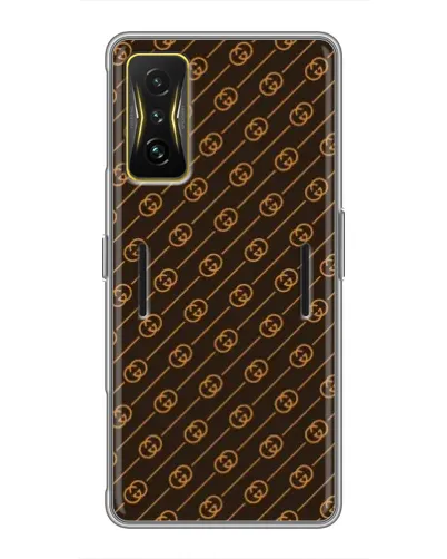 Чехол для Xiaomi POCO F4 GT с картинкой «Gucci — золотые диагонали» Чехол для Xiaomi POCO F4 GT с картинкой «Gucci — золотые диагонали»