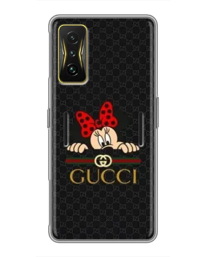 Чехол для Xiaomi POCO F4 GT с картинкой «Минни Маус Gucci — черный» Чехол для Xiaomi POCO F4 GT с картинкой «Минни Маус Gucci — черный»