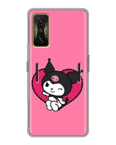 Чехол для Xiaomi POCO F4 GT с картинкой «Kuromi — любовь в сердце» Чехол для Xiaomi POCO F4 GT с картинкой «Kuromi — любовь в сердце»