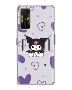 Чехол для Xiaomi POCO F4 GT с картинкой «Kuromi и лавандовые сердца» Чехол для Xiaomi POCO F4 GT с картинкой «Kuromi и лавандовые сердца»
