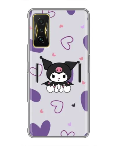 Чехол для Xiaomi POCO F4 GT с картинкой «Kuromi и лавандовые сердца» Чехол для Xiaomi POCO F4 GT с картинкой «Kuromi и лавандовые сердца»