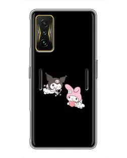 Чехол для Xiaomi POCO F4 GT с картинкой «My Melody и Kuromi» Чехол для Xiaomi POCO F4 GT с картинкой «My Melody и Kuromi»